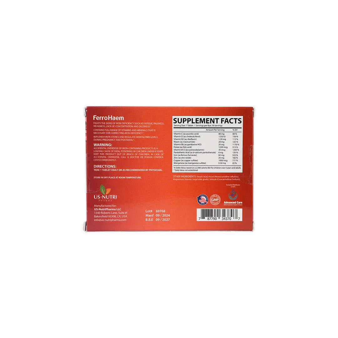 47167-Ferrohaem 30 Tablets +1