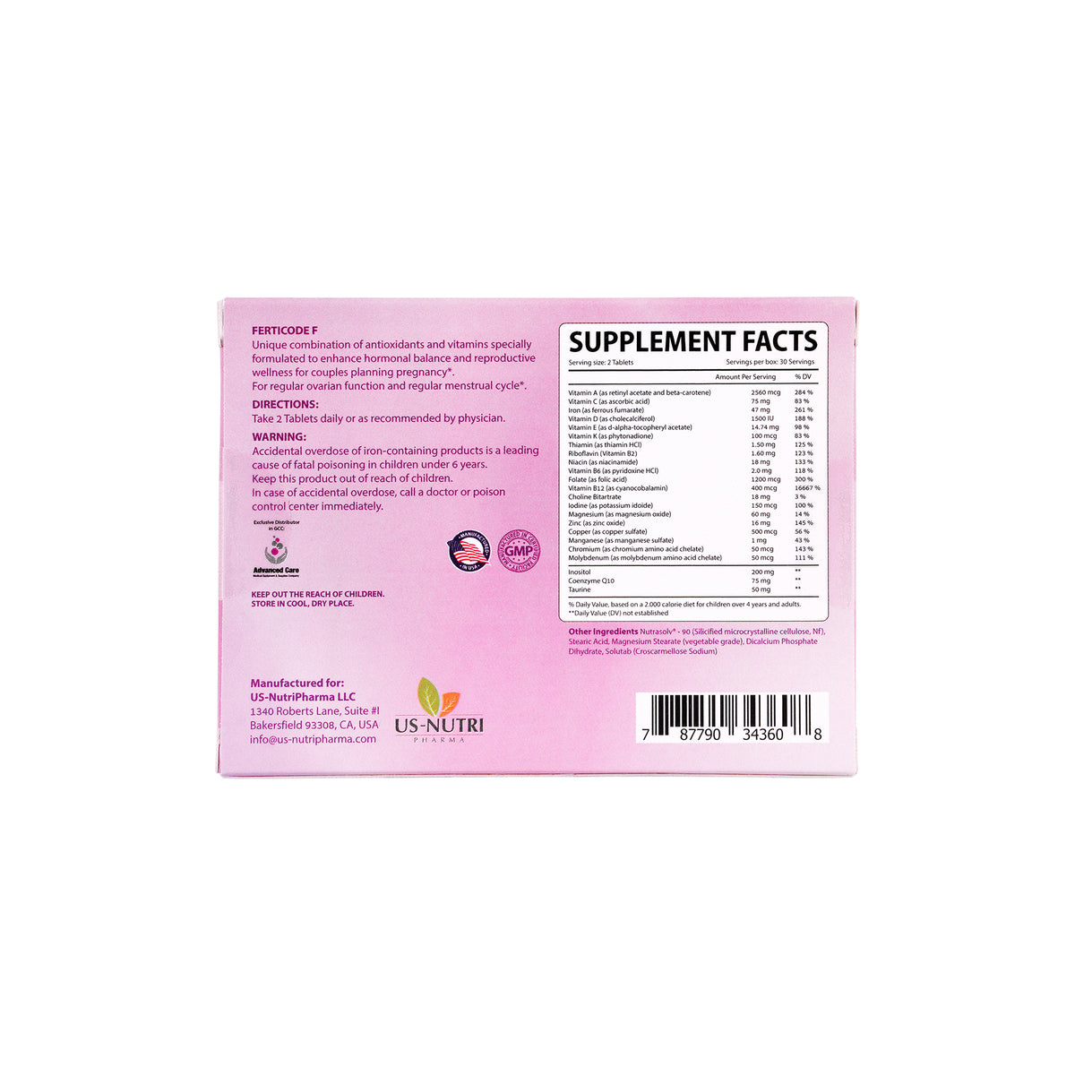 47168-Ferticode F 60 Tablets +1