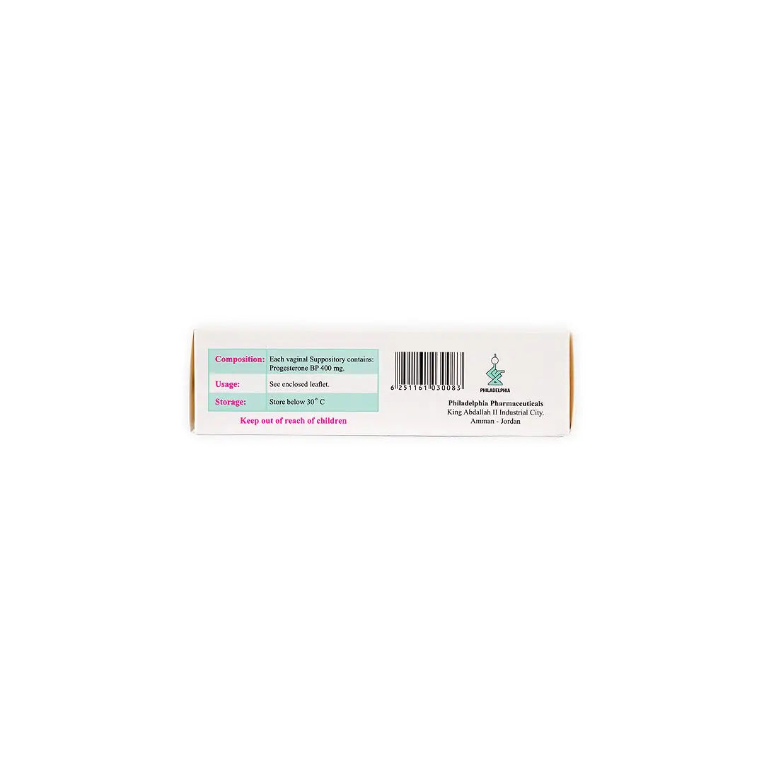Gestophil 400Mg 15 Vaginal Supp.