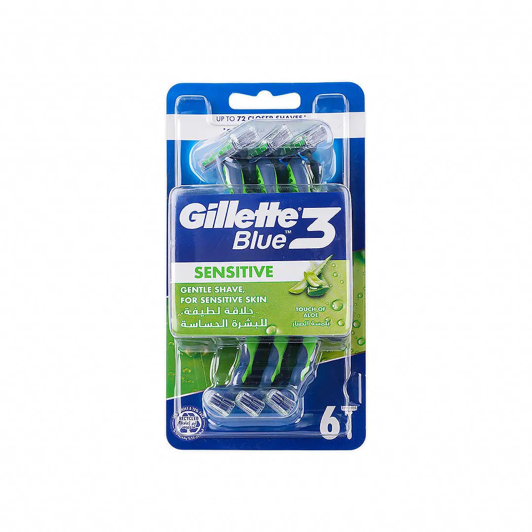 Gillette Blue3 Sensitive 6Ct