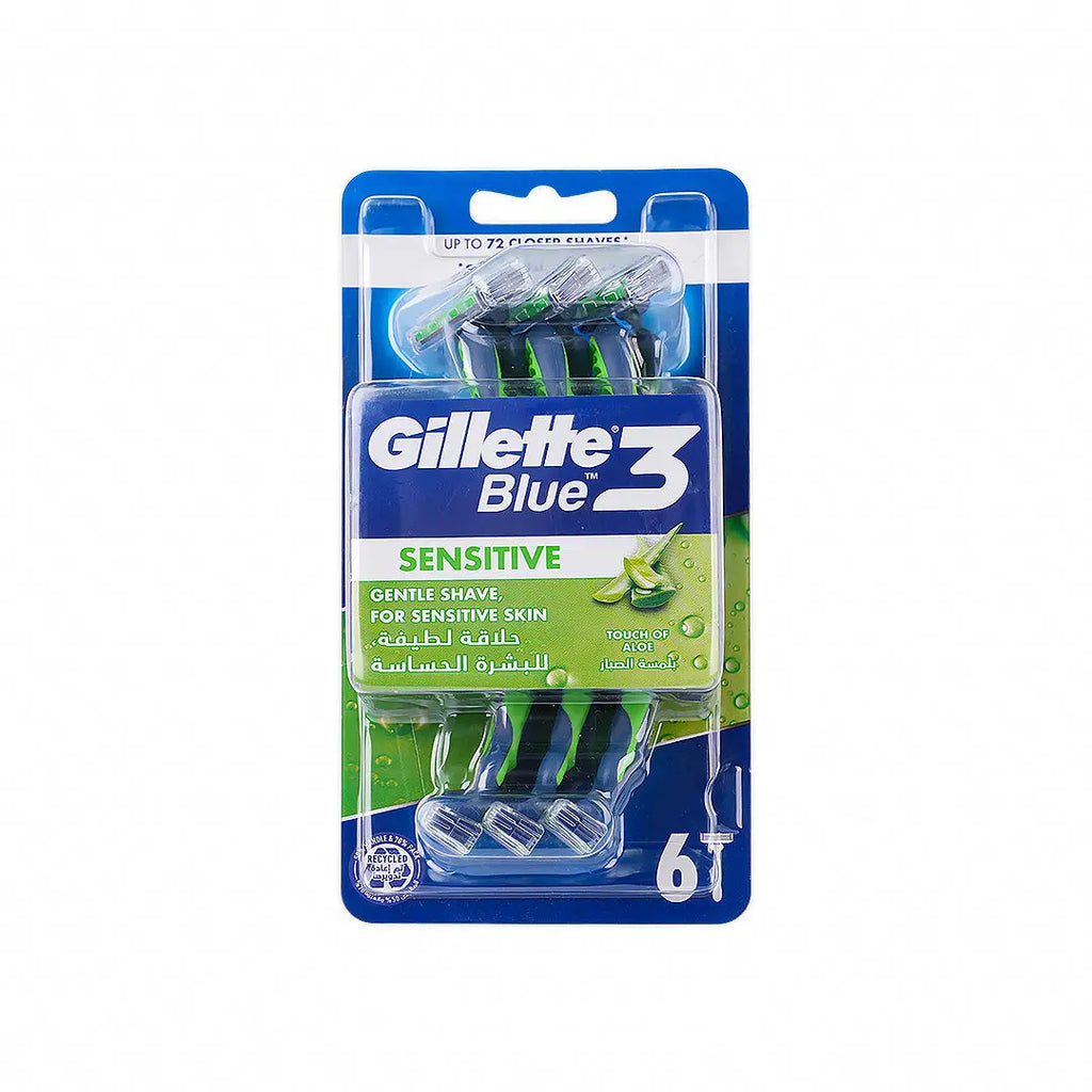 Gillette Blue3 Sensitive 6Ct