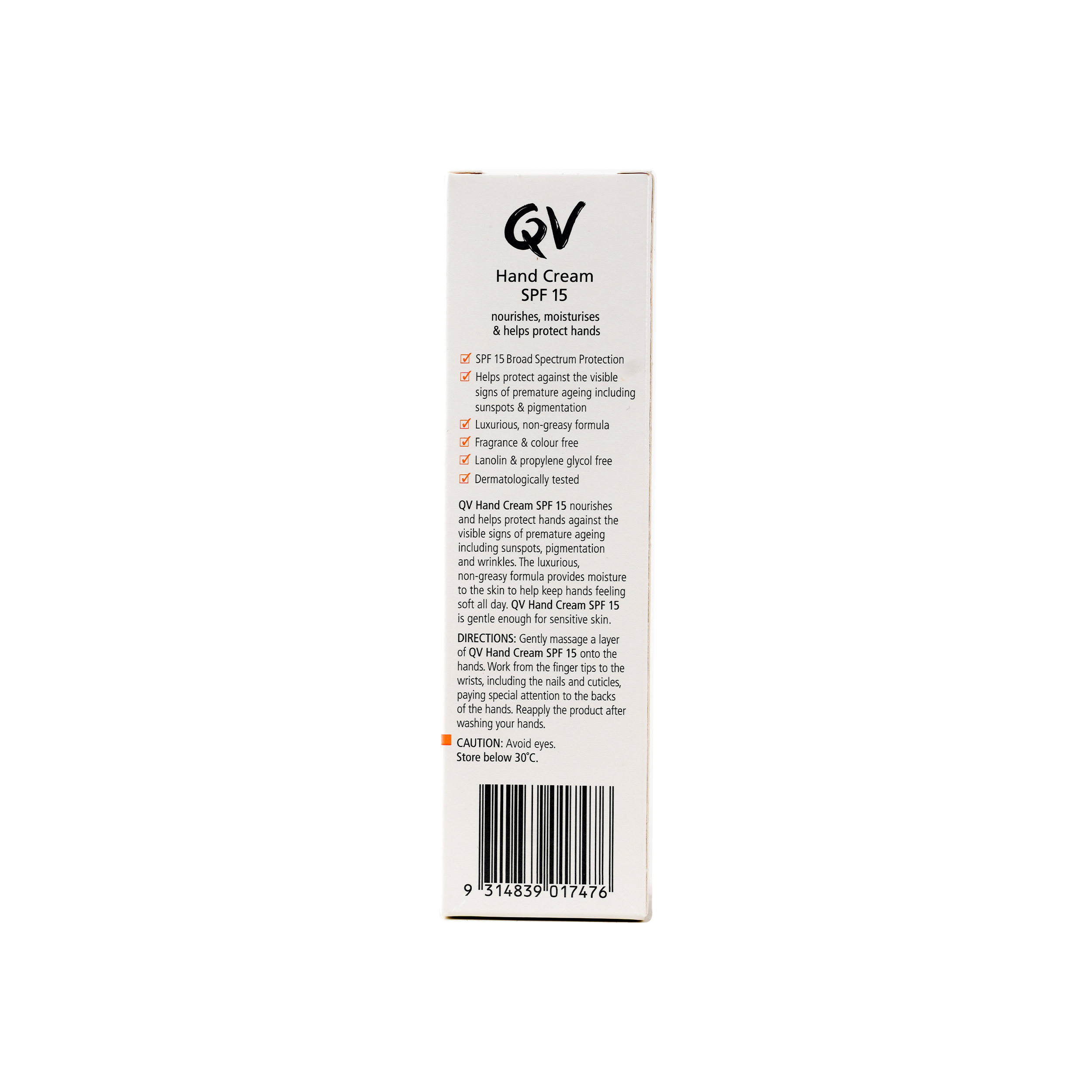 QV HAND CREAM SPF15 50GM