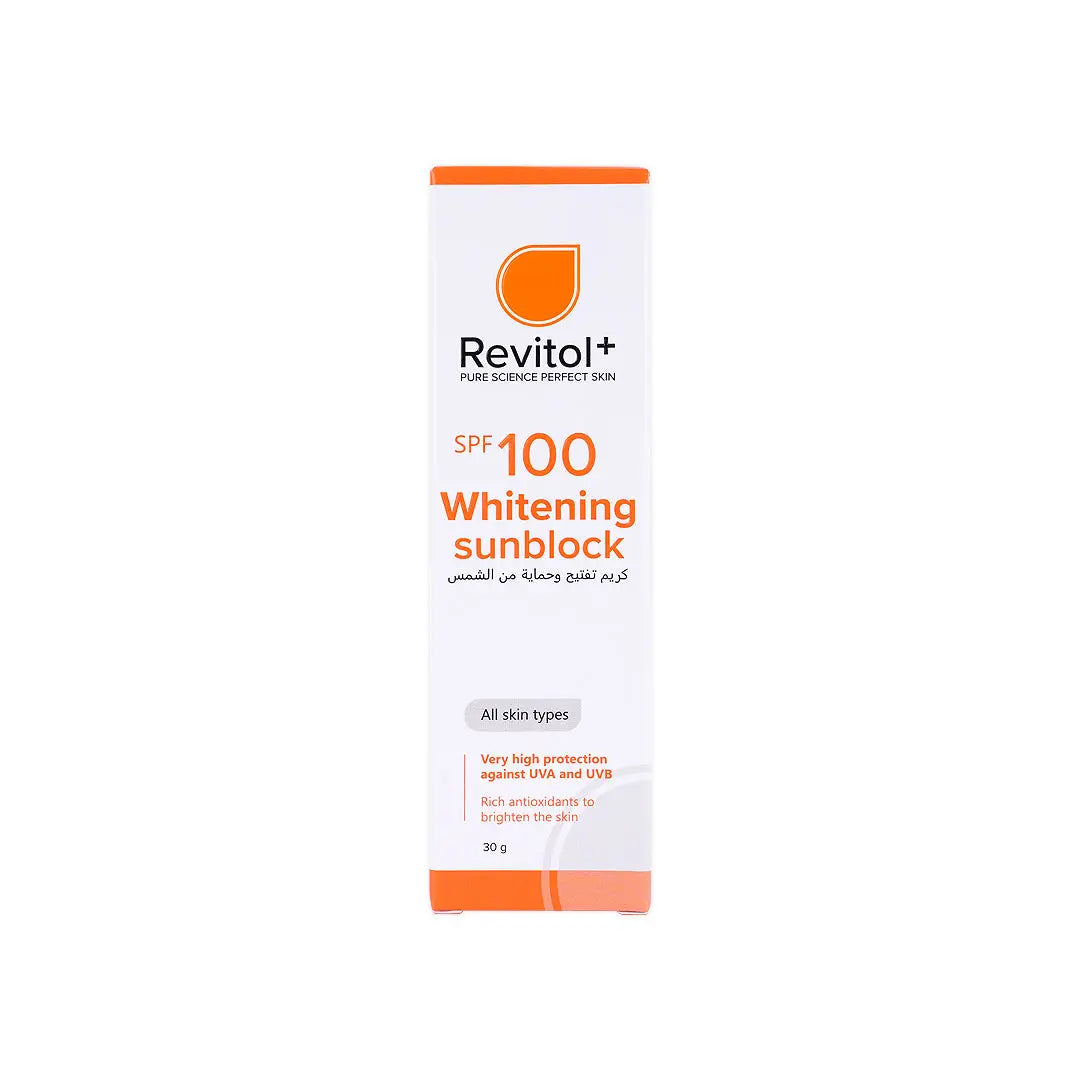 Revitol+ Sun Block SPF100 Whitening Invisible Cr 30Ml
