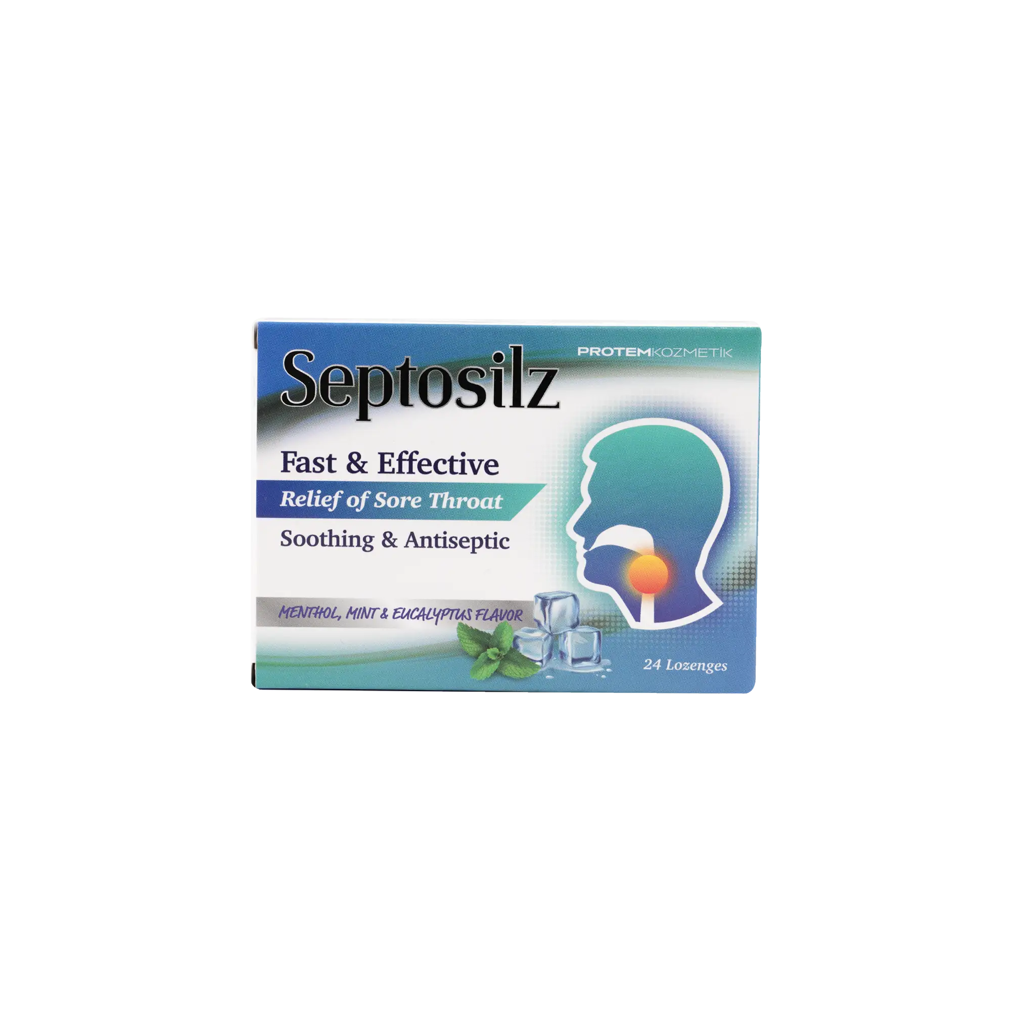 SEPTOSILZ MENTHOL,MINT & EUCALYPTUS 24LOZ