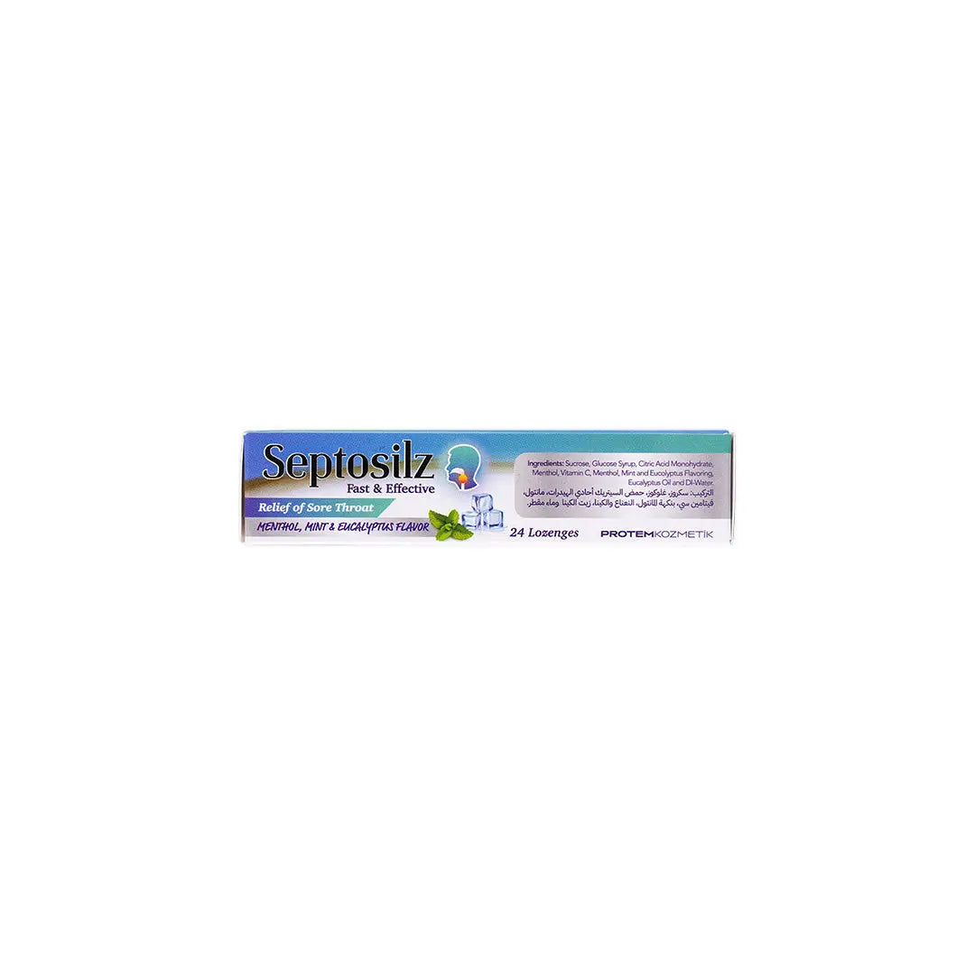 Septosilz Menthol,Mint & Eucalyptus 24Loz +1