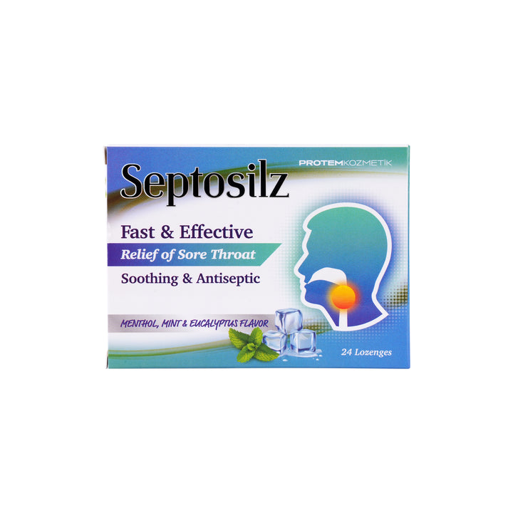 47262-Septosilz Menthol,Mint &amp; Eucalyptus 24Lozenges