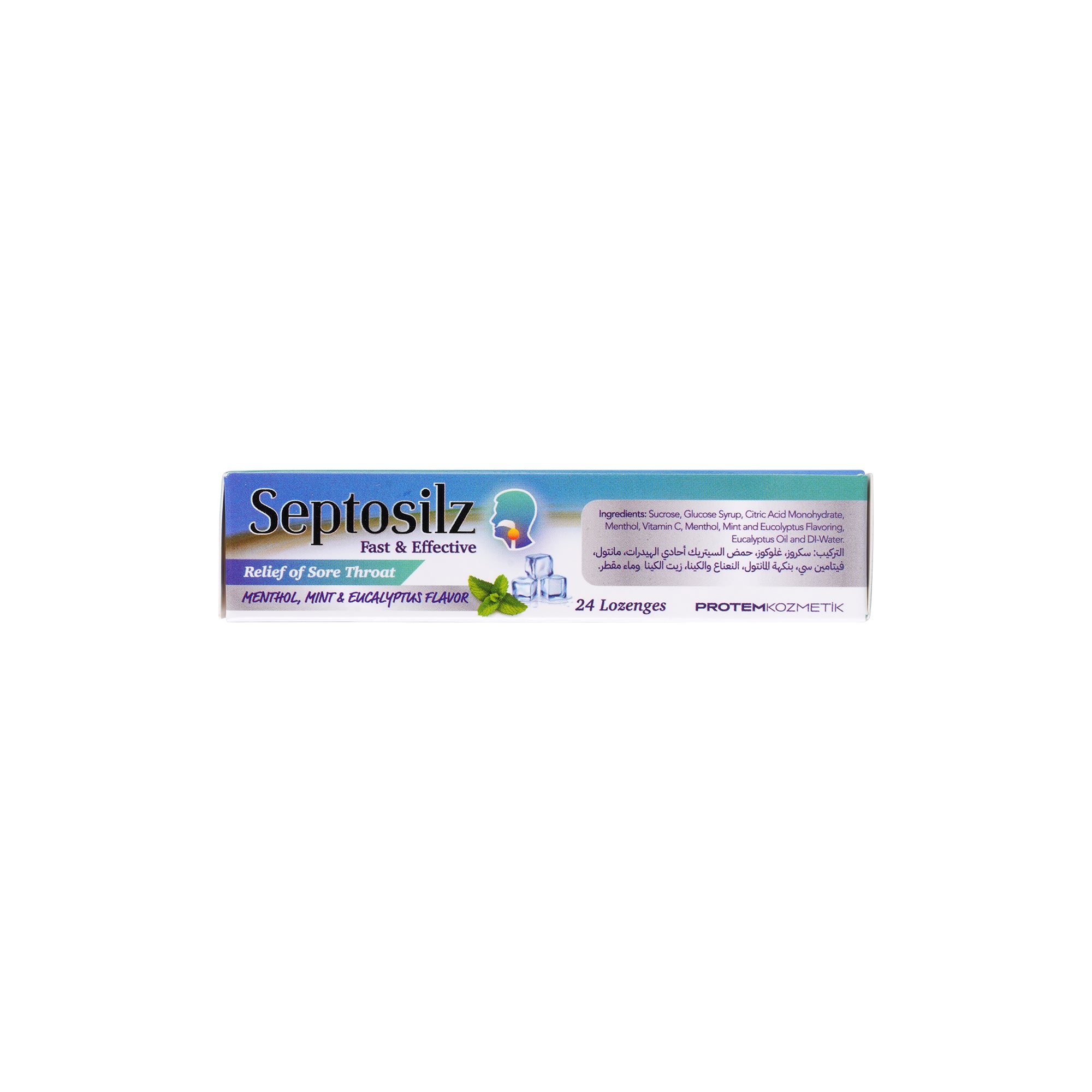 47262-Septosilz Menthol,Mint & Eucalyptus 24Lozenges +2