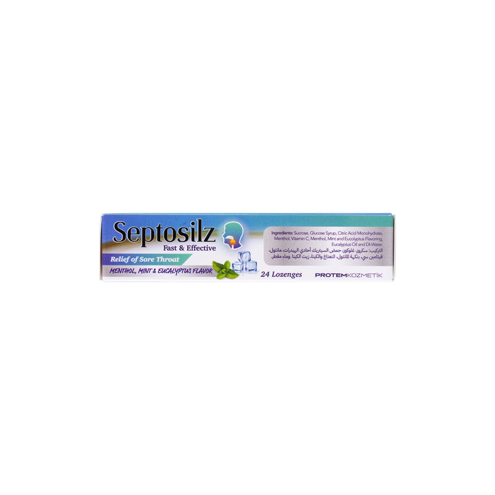 47262-Septosilz Menthol,Mint &amp; Eucalyptus 24Lozenges +2