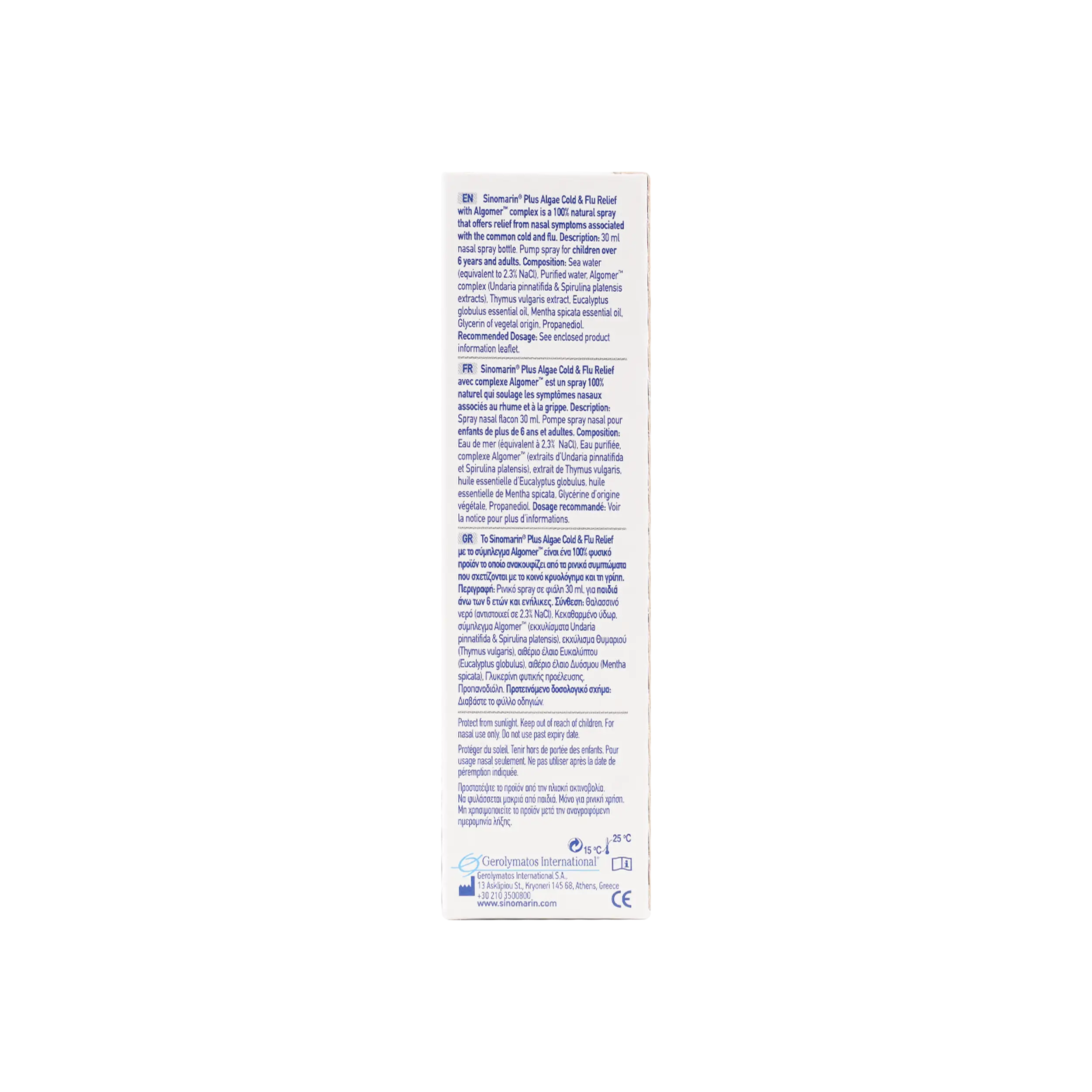 Sinomarin Cold & Flu Relief Spray 30Ml