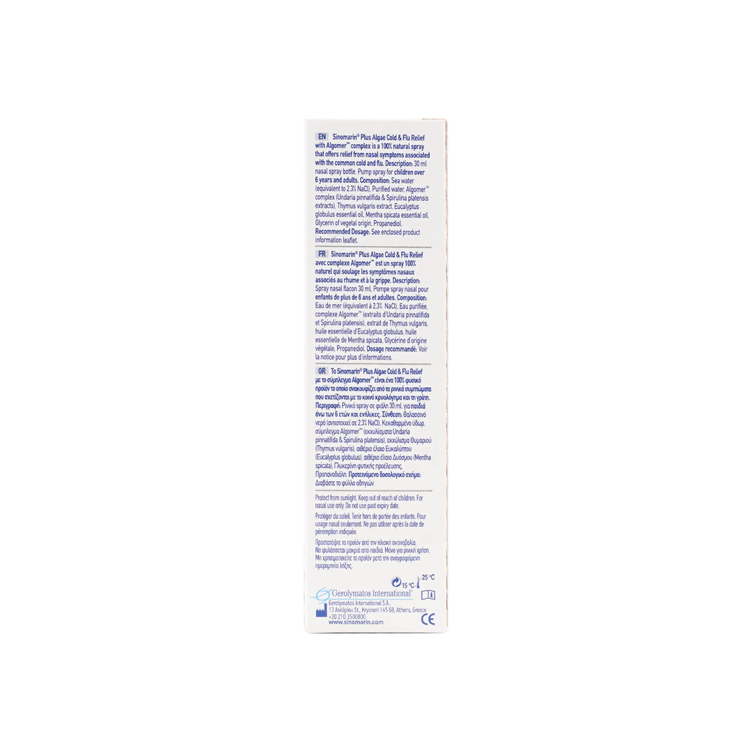 47266-Sinomarin Cold &amp; Flu Relief Spray 30Ml +3