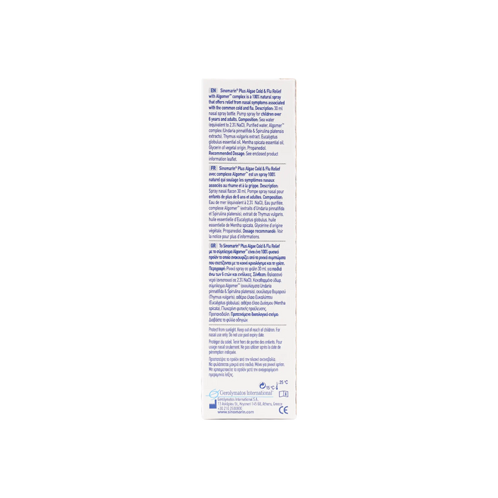 47266-Sinomarin Cold &amp; Flu Relief Spray 30Ml +3