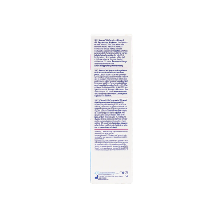 47270-Sinomarin Nose Care Mini Spray 30Ml +3