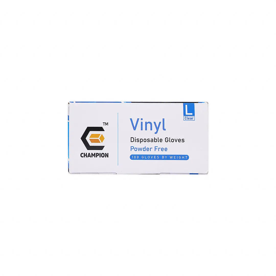 Gloves Vinyl 100pcs-L