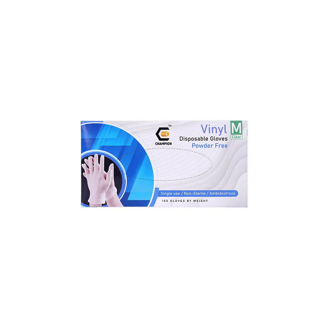 Gloves Vinyl 100pcs-M