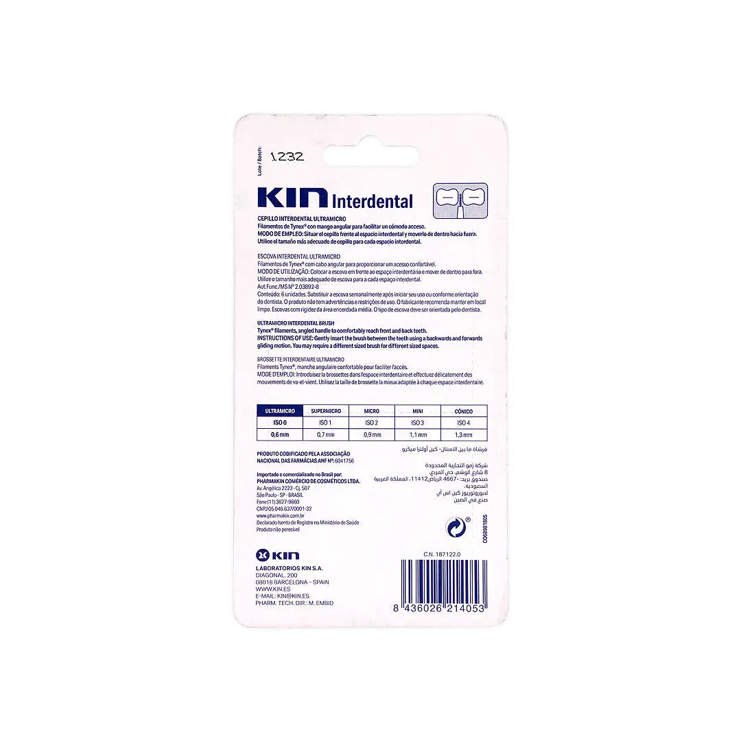 KIN INTERDENTAL BRUSH ULTRAMICRO 0.6MM