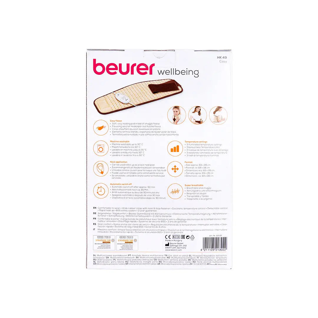 Beurer Heating Pad Abdominal & Back-HK49 +5