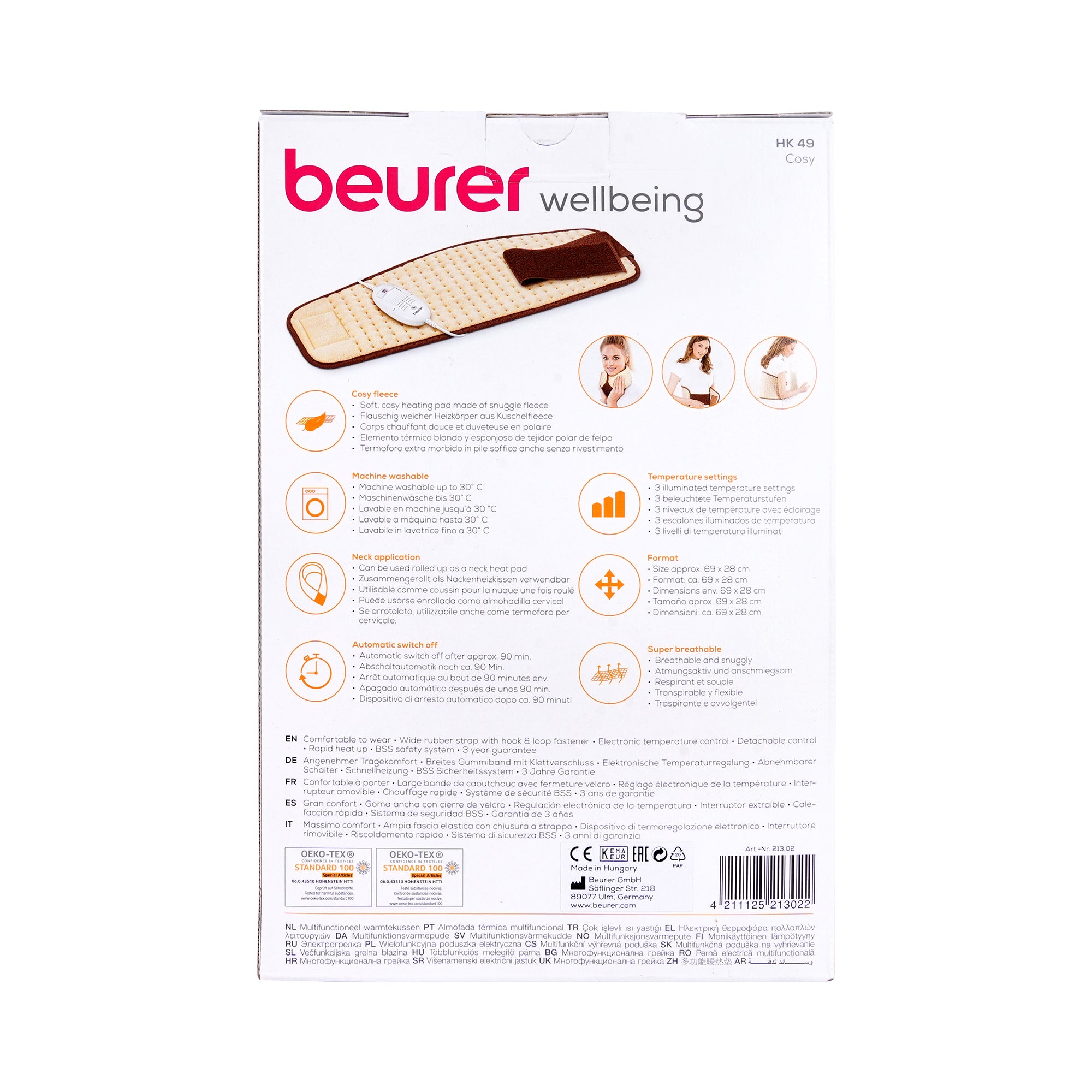 47329-Beurer Heating Pad Abdominal & Back-HK49 +3