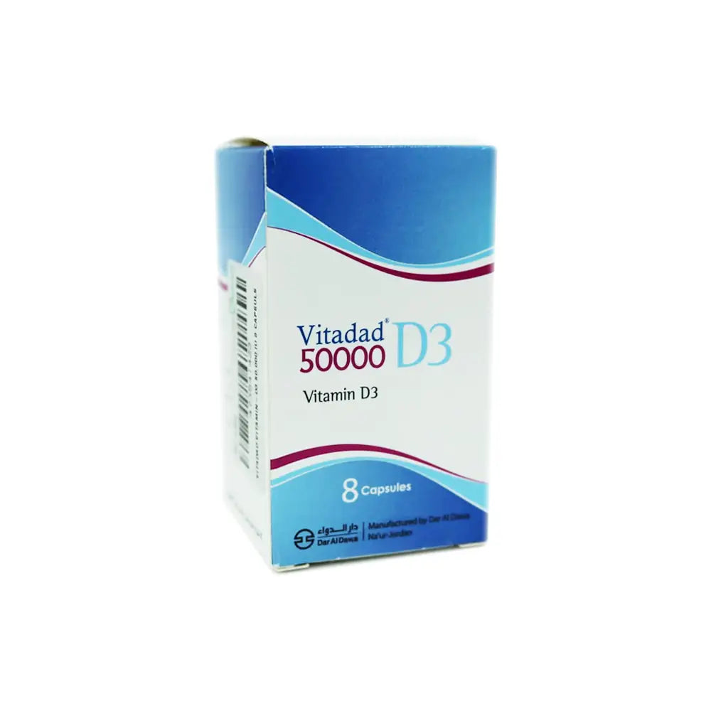 Vitadad Vitamin-D3 50,000 Iu 8 Capsuls