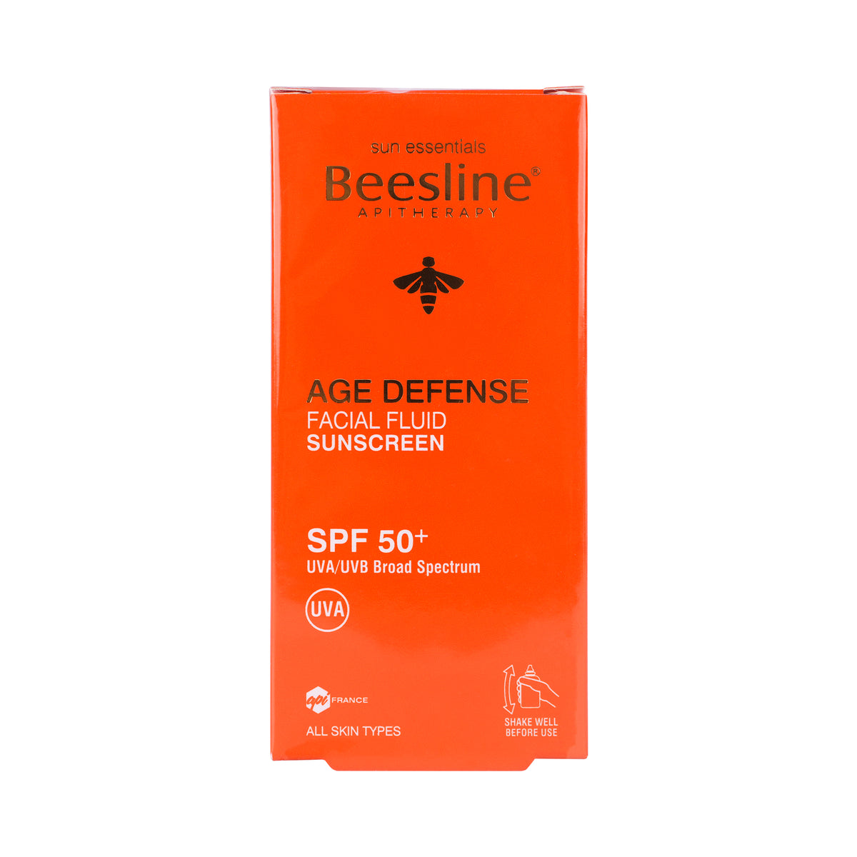 47368-Beesline Age Defense Facial Fluid Sunscreen SPF50+ 40ml +0