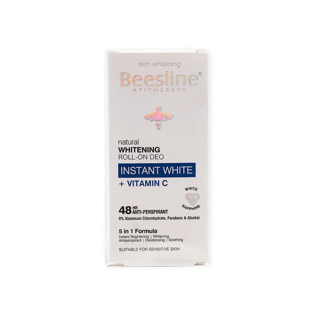 47373-Beesline Whitening Roll-On Deo 48H Instant White+Vit C 50Ml +2
