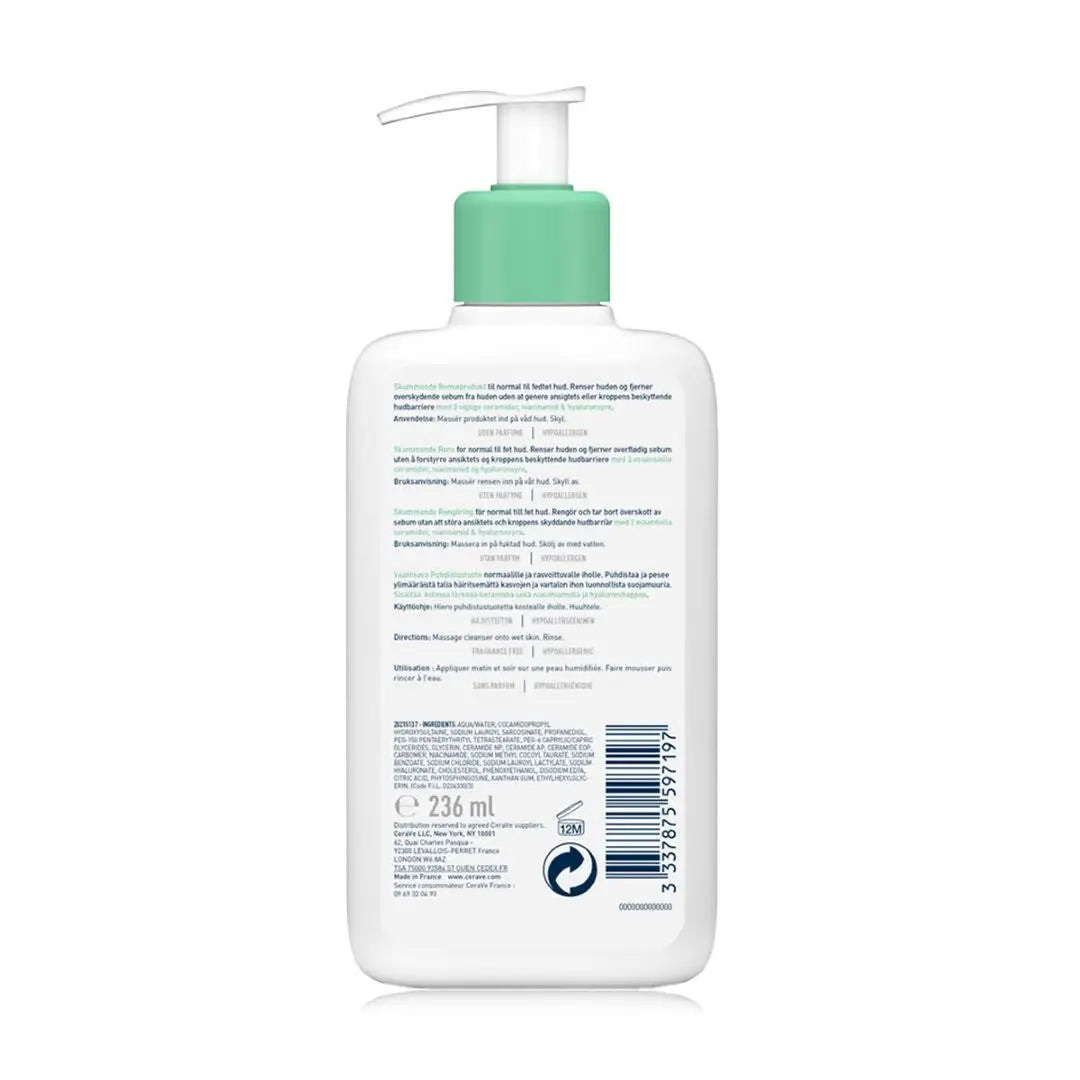 Cerave Foaming Cleanser Gel Moussant 236Ml