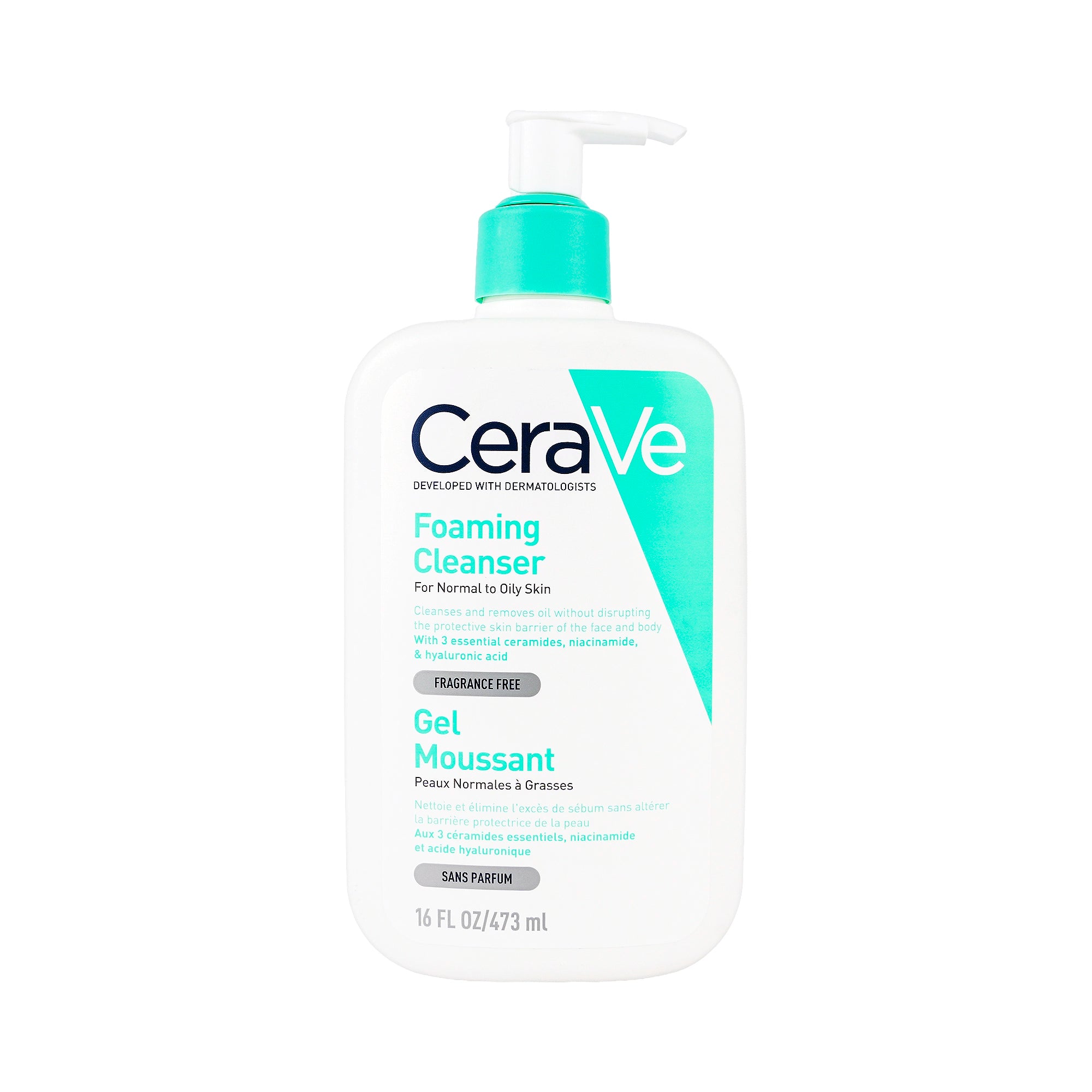 47387-Cerave Foaming Cleanser Gel Moussant 473ml +1