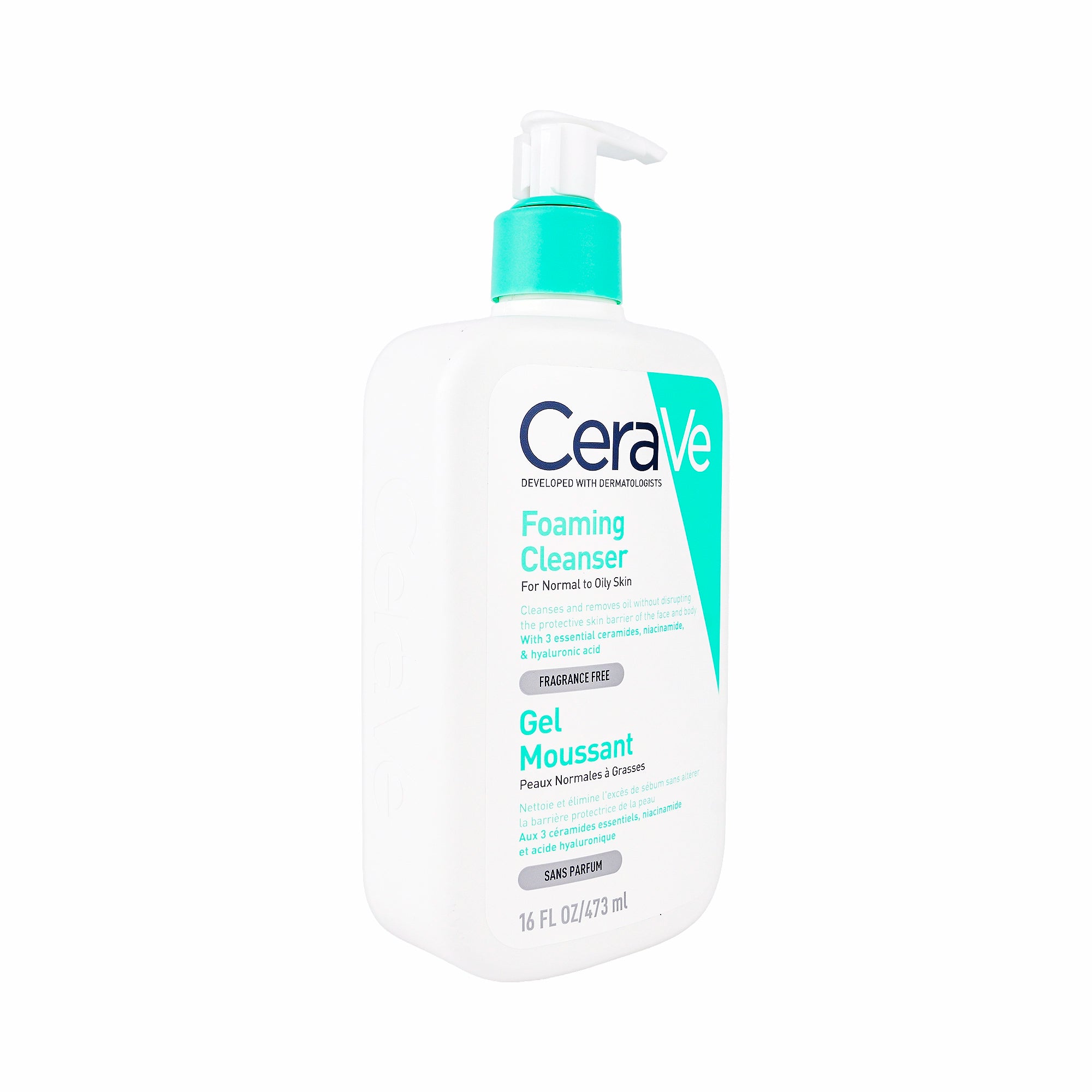 47387-Cerave Foaming Cleanser Gel Moussant 473ml +2