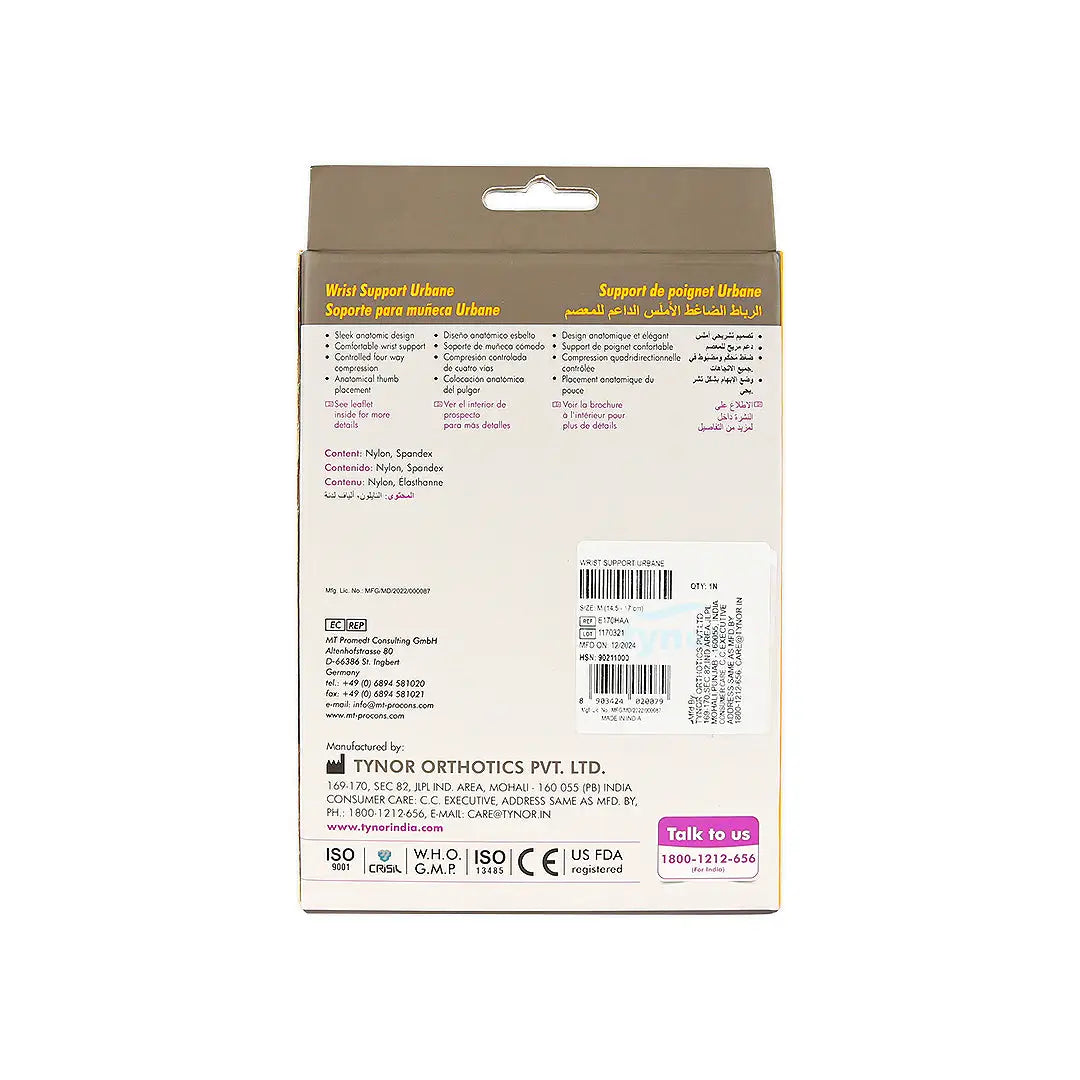 Tynor Wrist Support Urban-E17 M