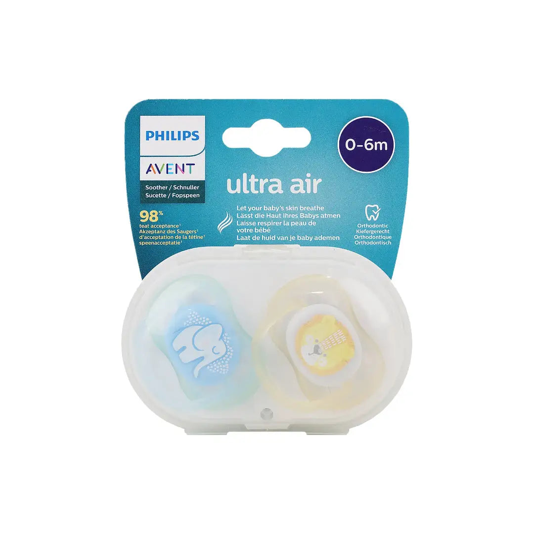 Avent Ultra Air Soother 0-6m mix Deco X2 - SCF085/05