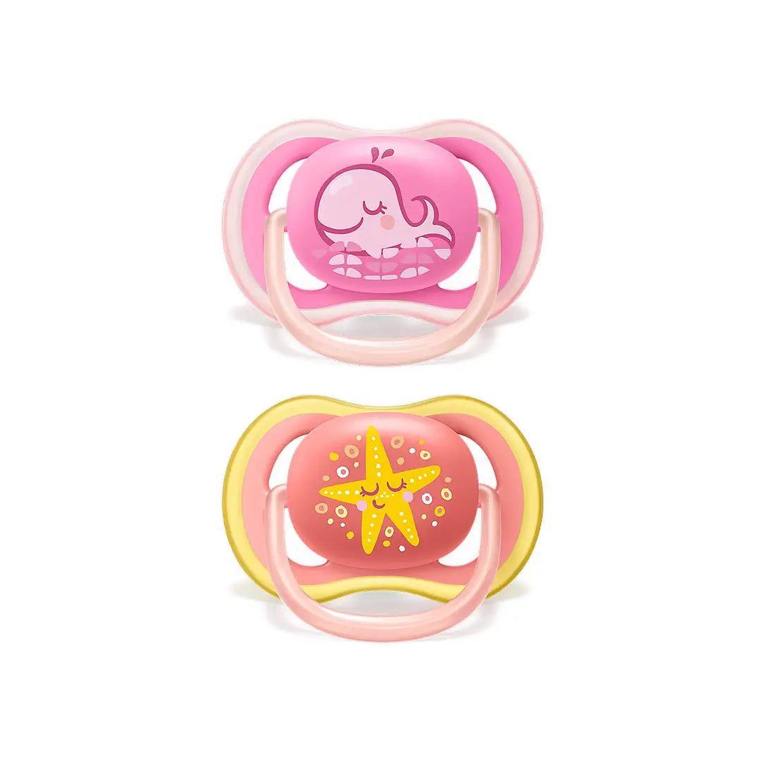 47430-Avent Ultra Air Soother 6-18m mix Deco X2 - SCF085/06 +1