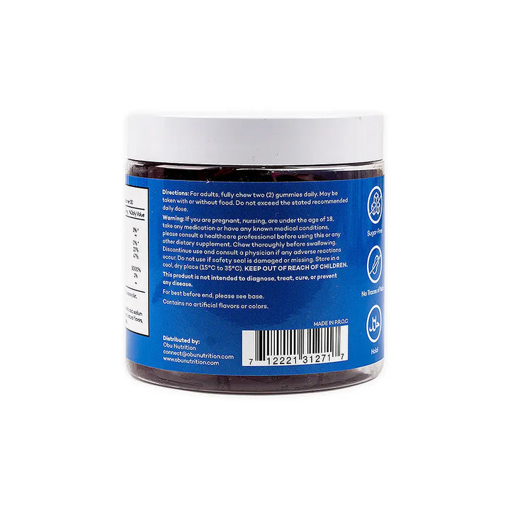 47456-OBU Hair,Skin &amp; Nails Mixed Berry Flavor 60 Gummies +2