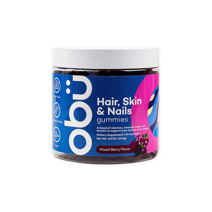 47456-OBU Hair,Skin &amp; Nails Mixed Berry Flavor 60 Gummies