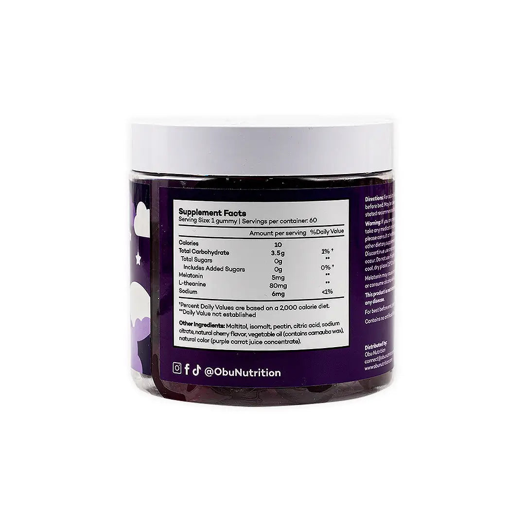 47457-OBU Extra Strength Sleep Cherry Flavor 60 Gummies +1