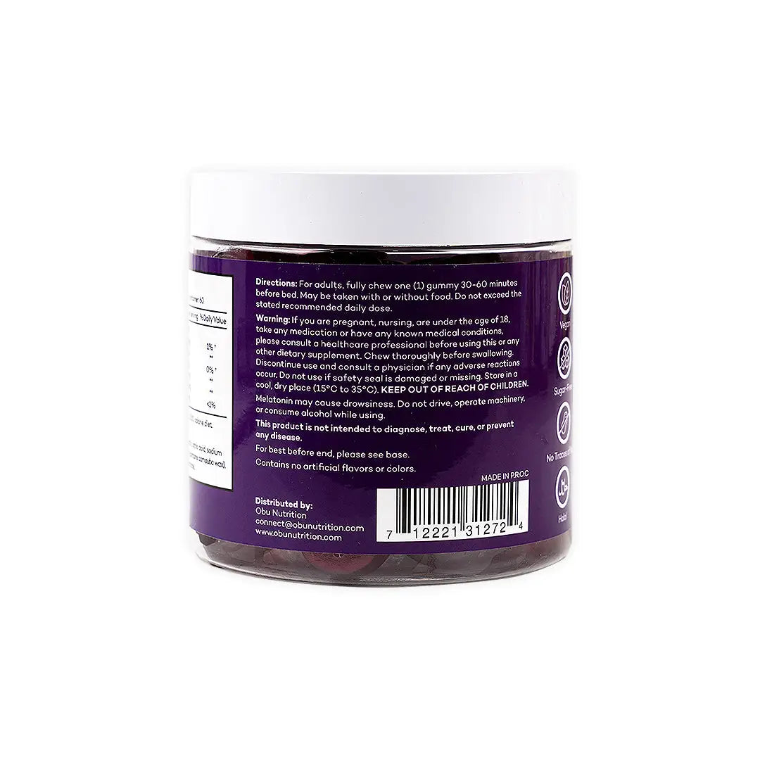 47457-OBU Extra Strength Sleep Cherry Flavor 60 Gummies +2