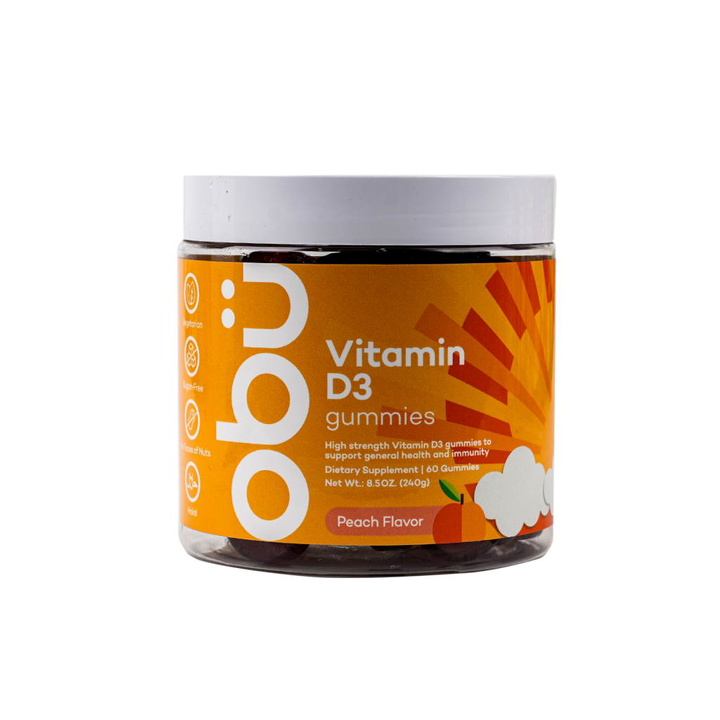 OBU VITAMIN D3 PEACH FLAVOR 60 GUMMIES