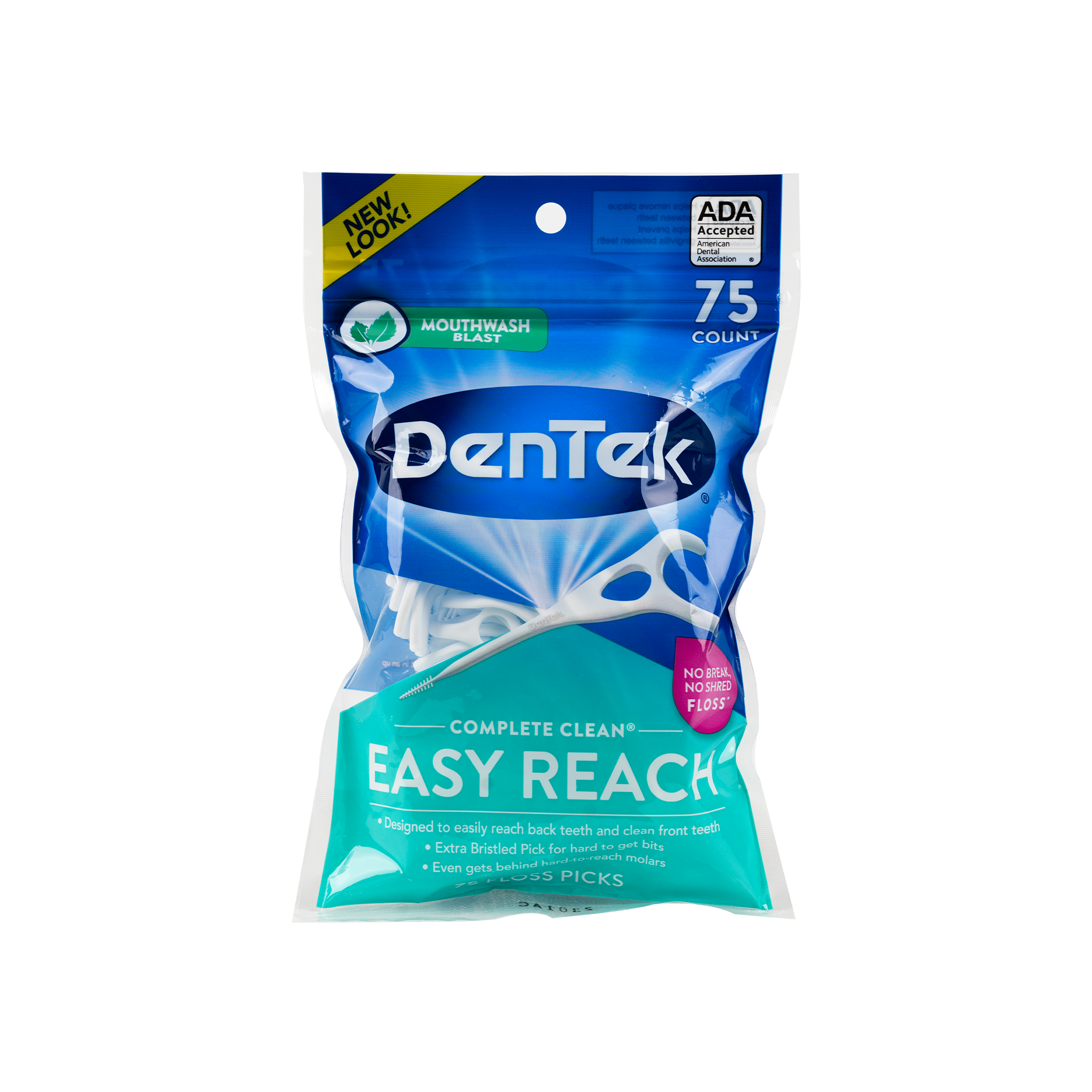 DENTEK COMPLETE CLEAN EASY REACH FLOSS 75 COUNT