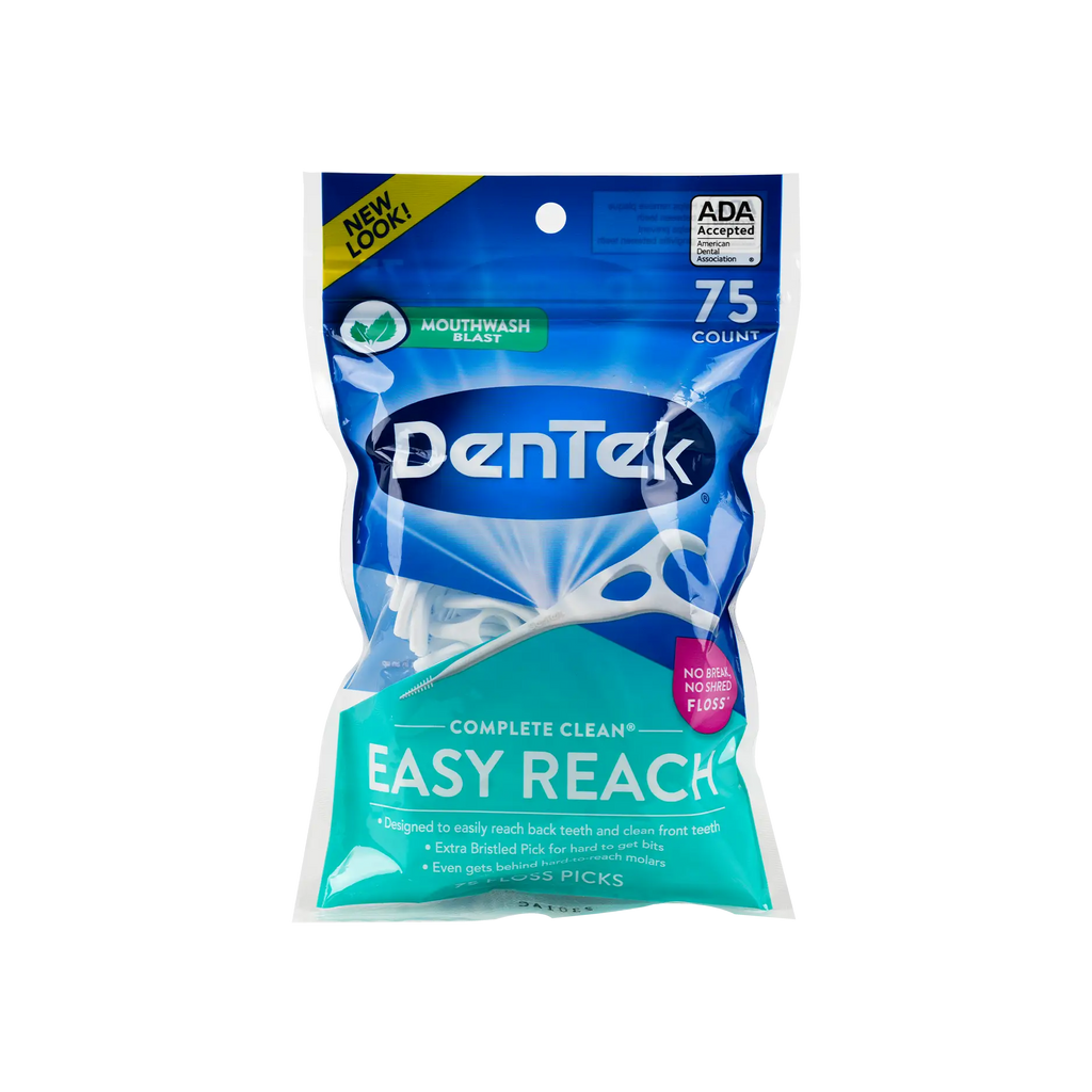 Dentek Complete Clean Interdental Floss Easy Reach 75pcs
