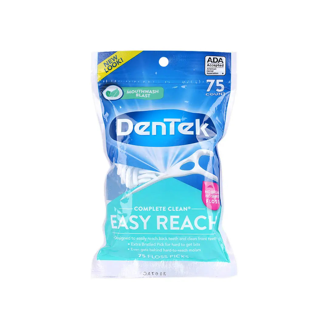 Dentek Complete Clean Interdental Floss Easy Reach 75pcs