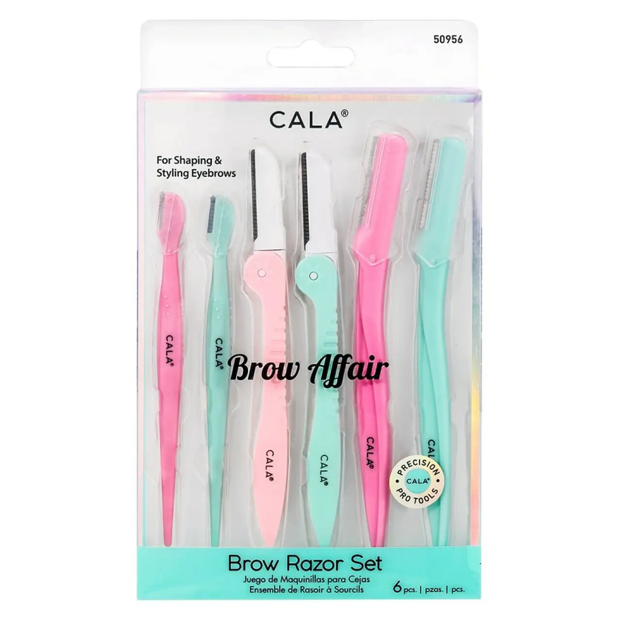 Cala Face Brow Razor 6Pcs Set 50956