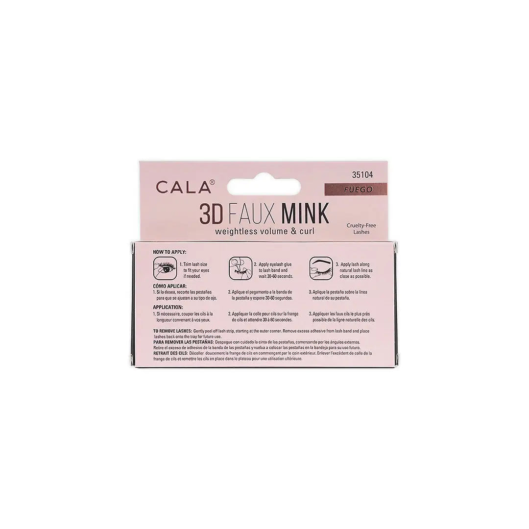 47489-Cala Eye Lashes 3D Faux Mink Fuego +2