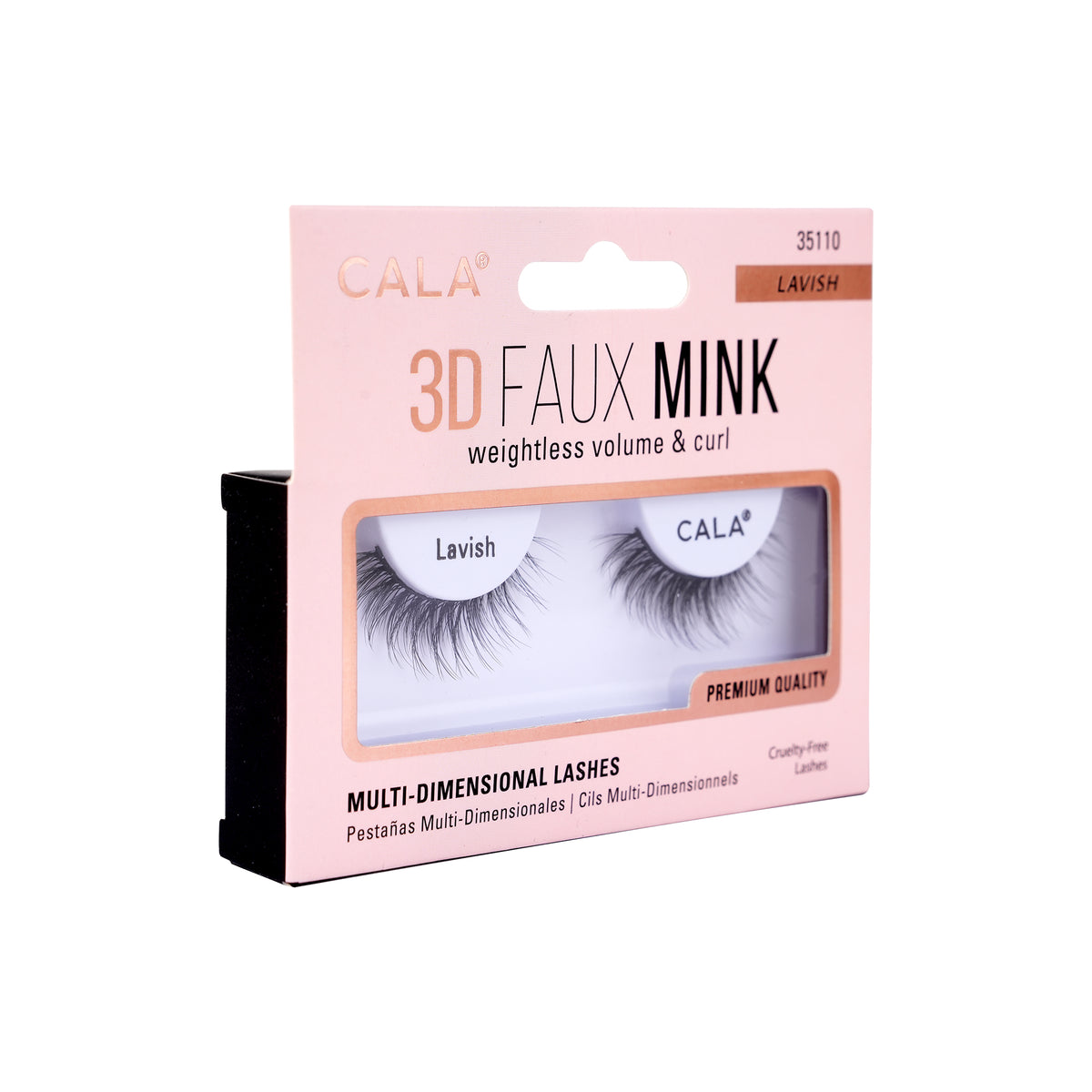 47490-Cala Eye Lashes 3D Faux Mink Lavish +1