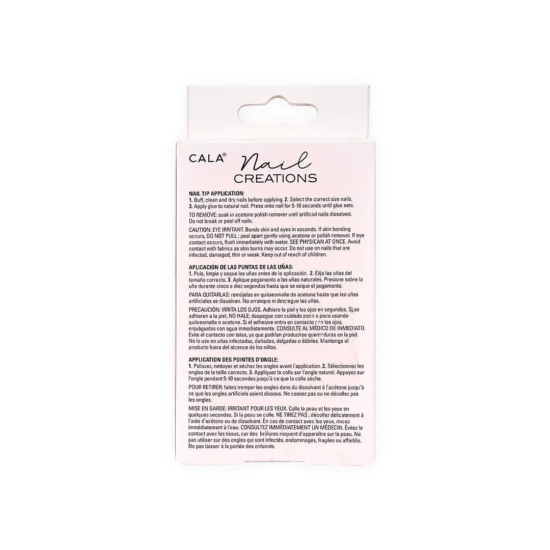 47491-Cala Nail Creations Express Matte Nude 24 Nails +4