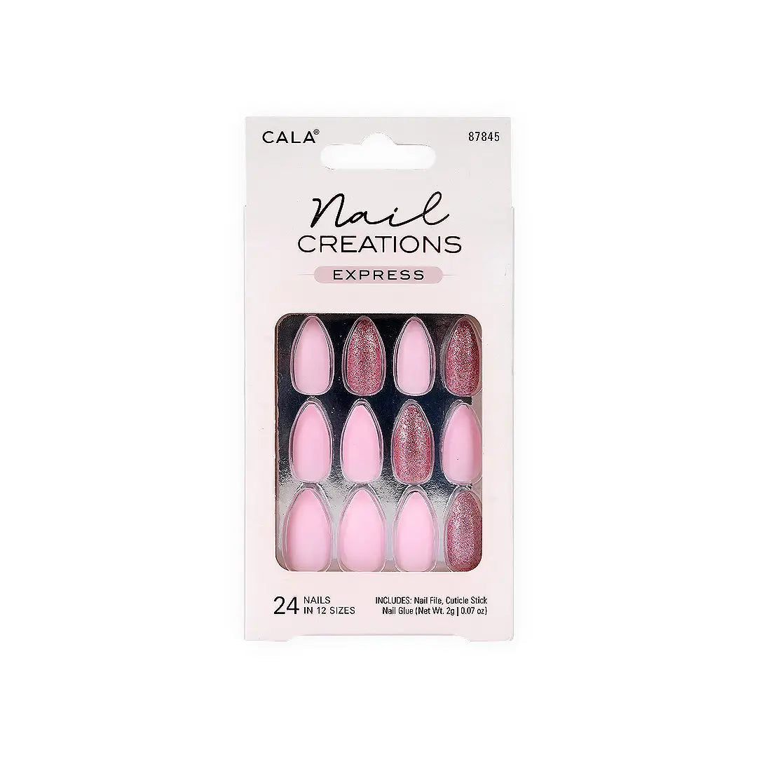 47491-Cala Nail Creations Express Matte Nude 24 Nails