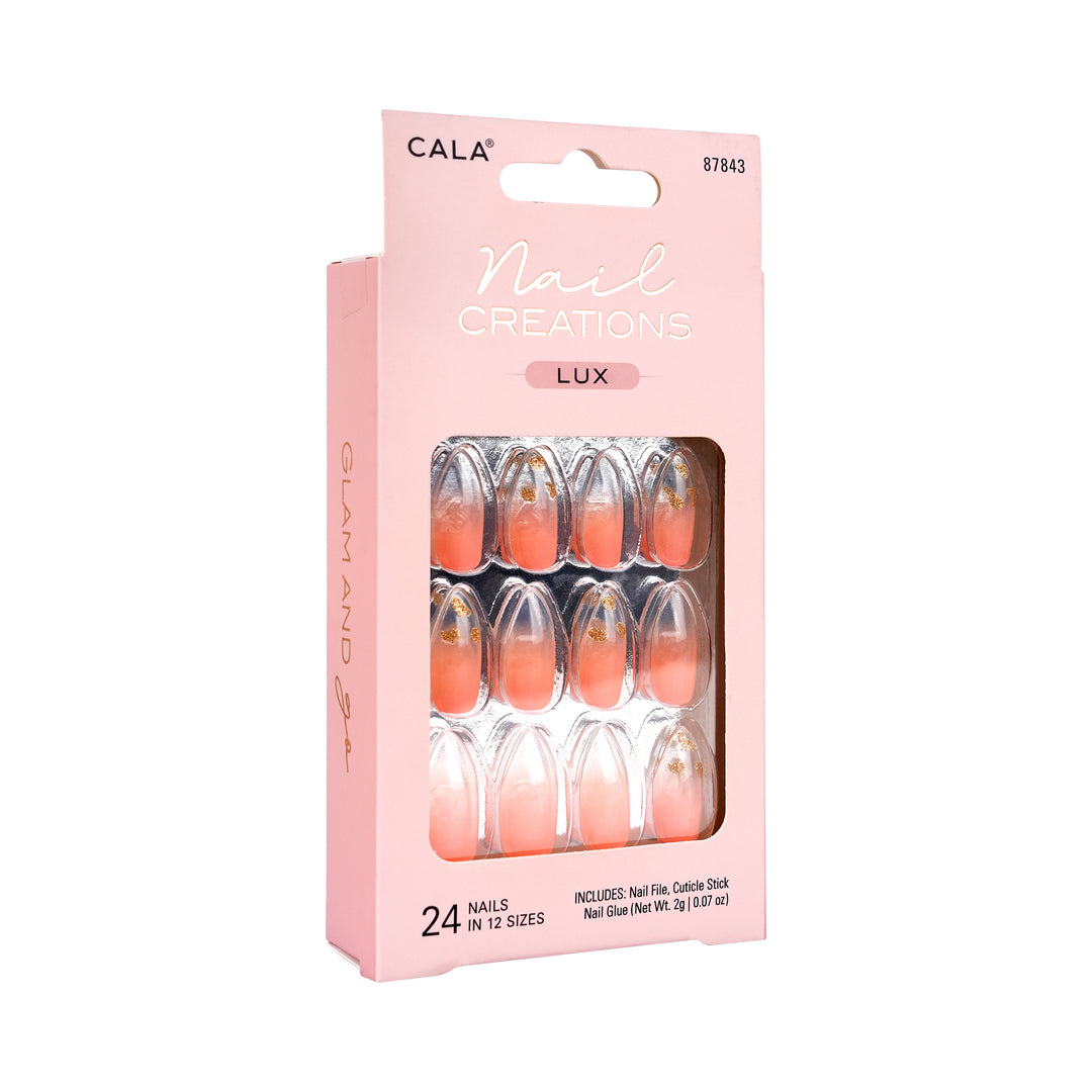 47492-Cala Nail Creations Lux Clear Tip 24 Nails +1
