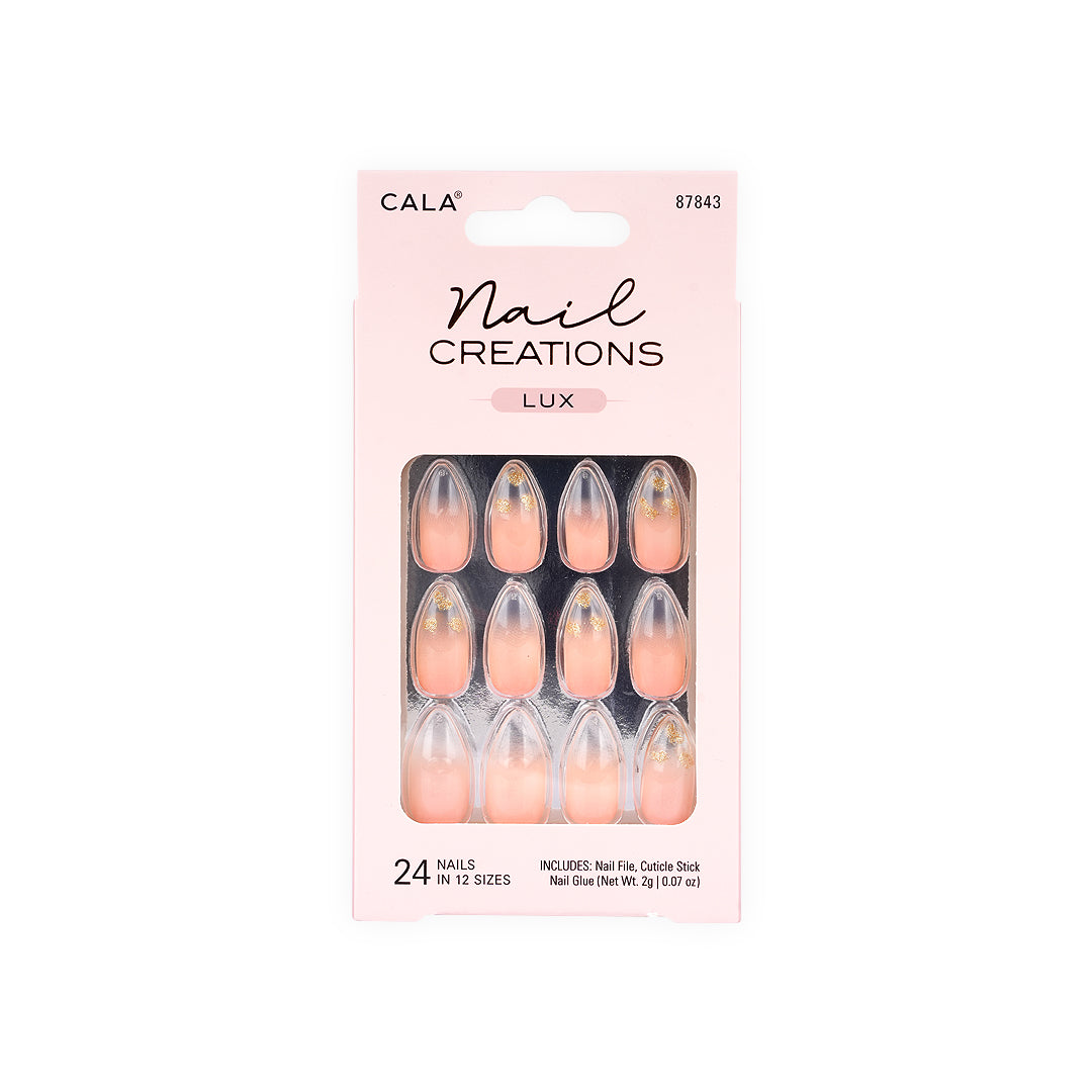 Cala Nail Creations Lux Clear Tip 24 Nails