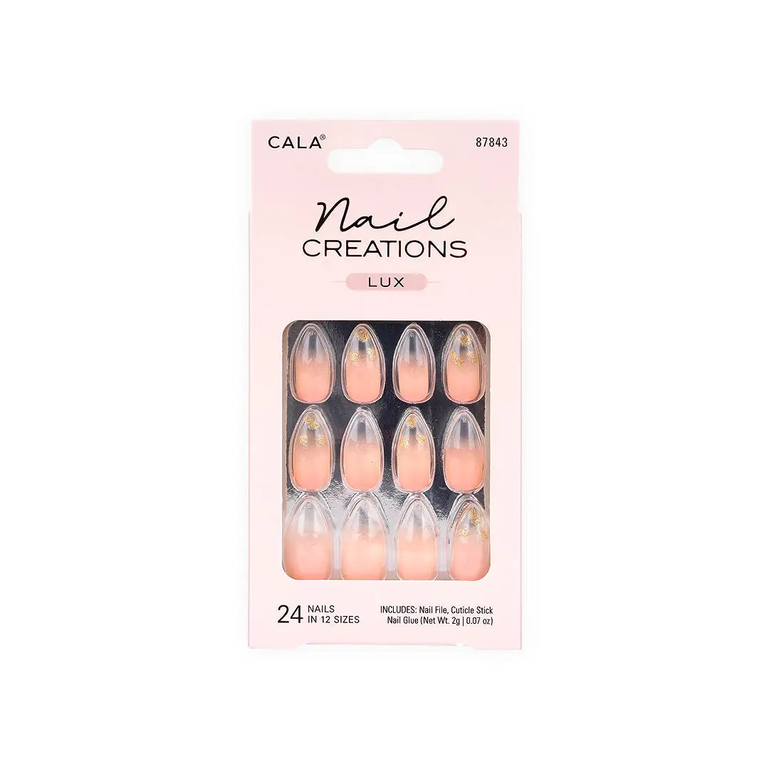 Cala Nail Creations Lux Clear Tip 24 Nails