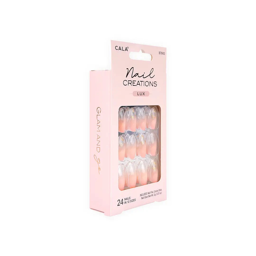 Cala Nail Creations Lux Clear Tip 24 Nails