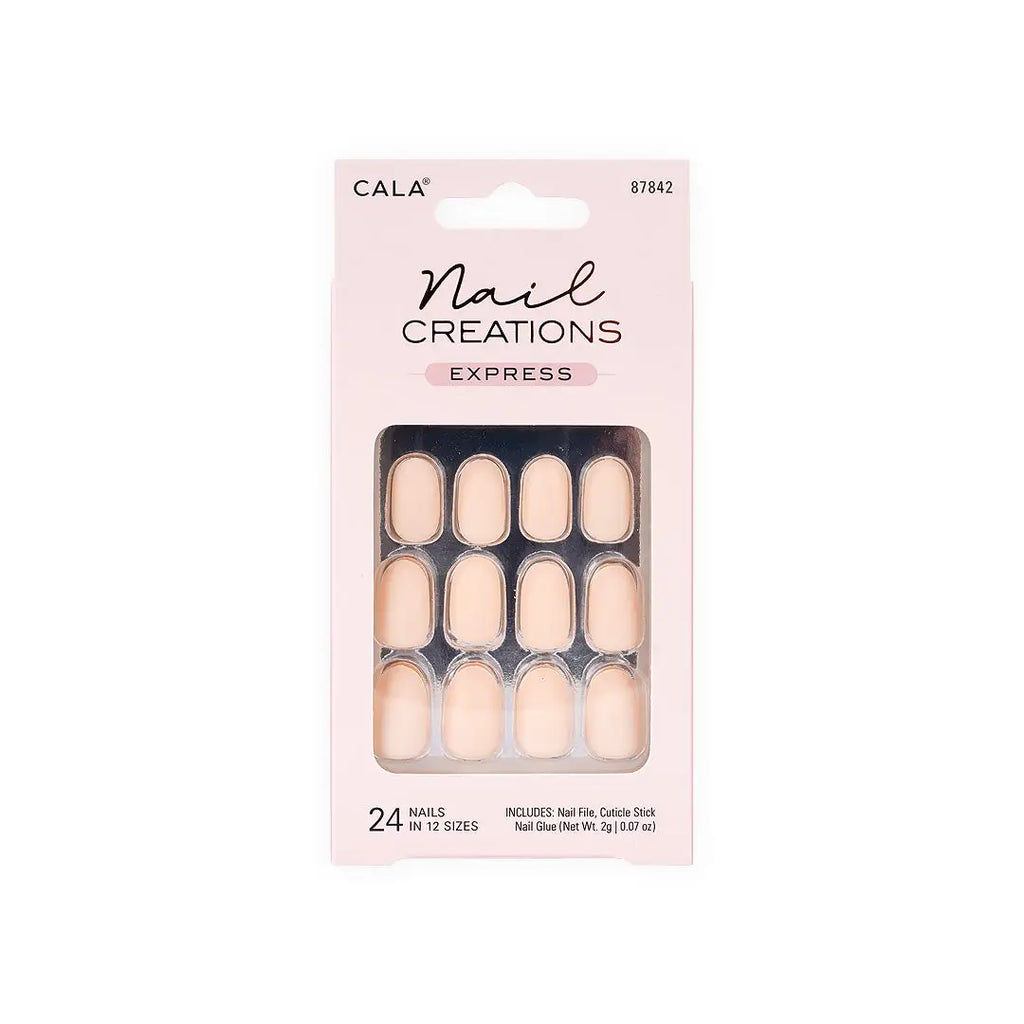 Cala Nail Creations Express Matte Pink 24 Nails