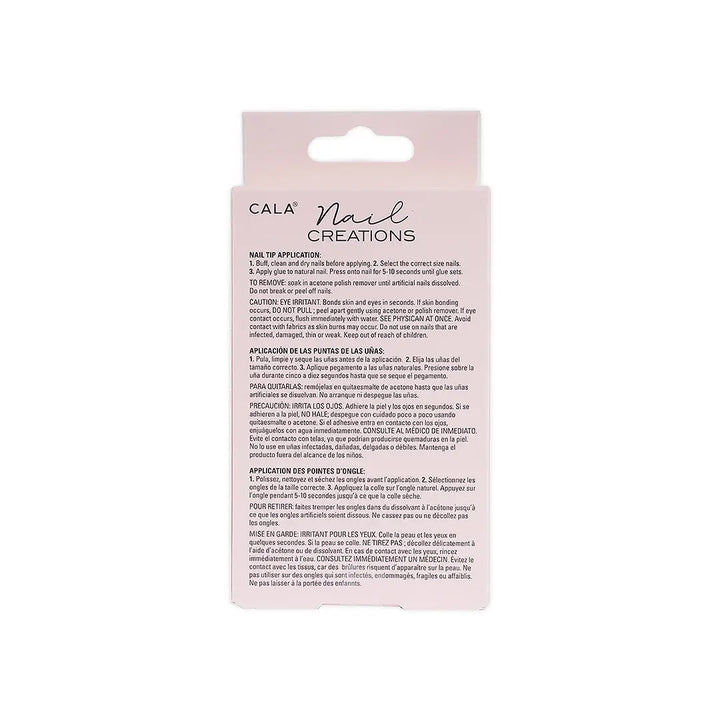 47495-Cala Nail Creations Express Baby Pink 24 Nails +2