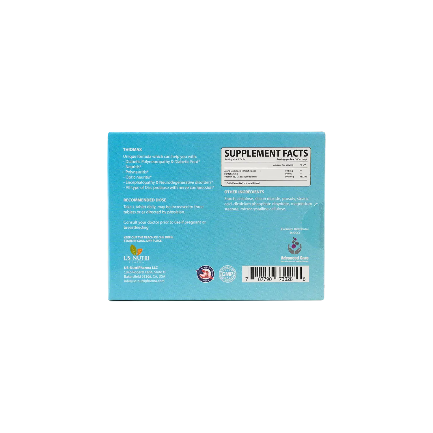 Us Nutri Thiomax 30 Tablets